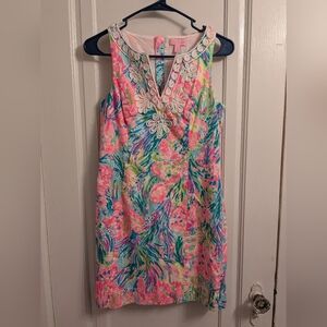 Lily Pulitzer 100% Cotton Mini Dress Size 0